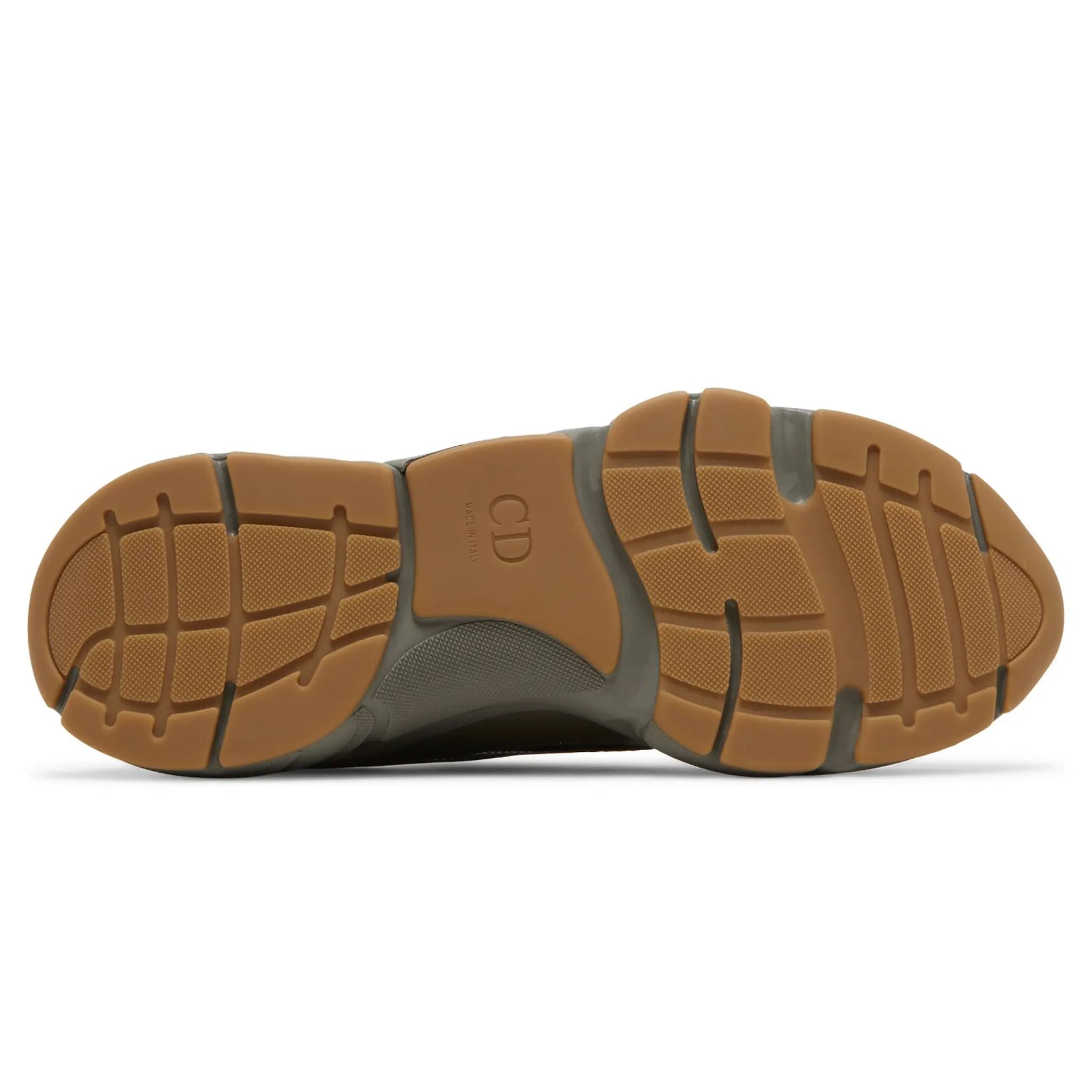 Sole View of Dior B22 Olive Blue Trainer 3SN231YKB H669